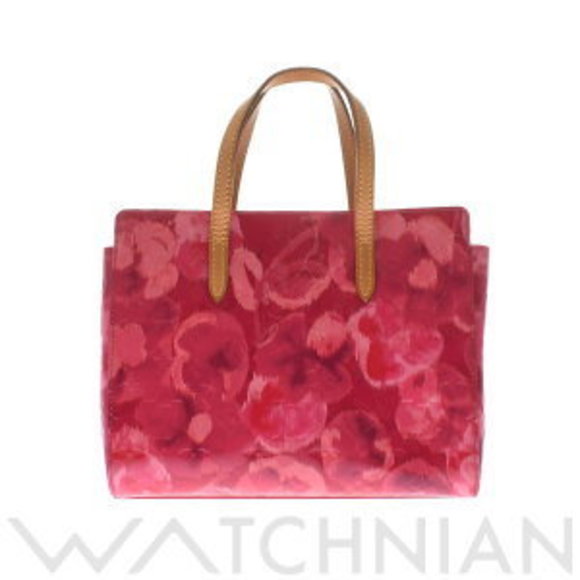 Louis Vuitton Vernis Catalina Pink BB Indigo Rose Handbag Flower Ikat - Picture 1 of 9